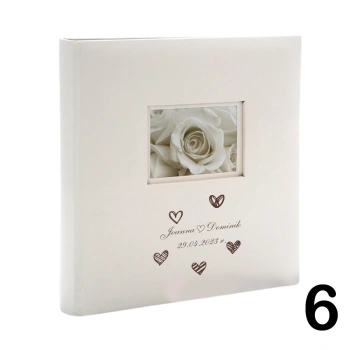 Album ślubny, wsuwany, 500 zdjęć 10x15, personalizowany, 12 wzorów do wyboru